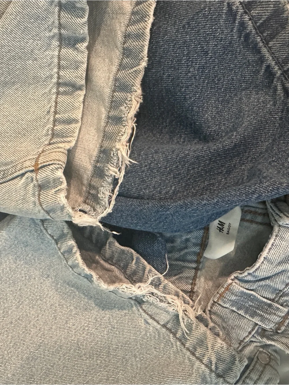H&M | 2-Pack Bundle Baggy Fit Jeans - Light Denim Blue & Denim Blue -SIZE 12-13y